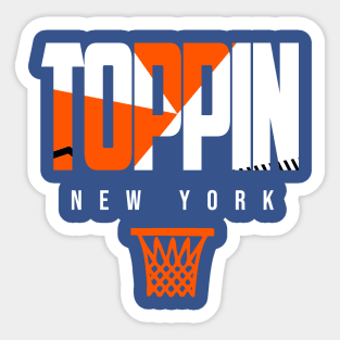 Toppin New York Basketball Warmup Sticker